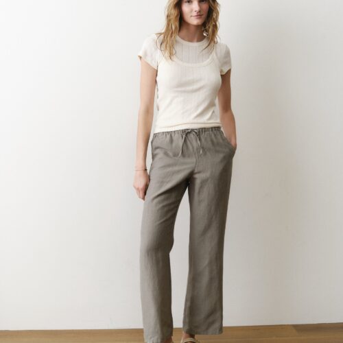 Linen Drawstring Pant