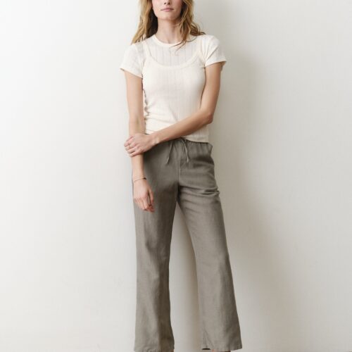 Linen Drawstring Pant