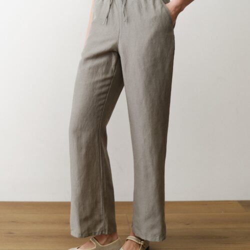 Linen Drawstring Pant