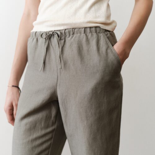 Linen Drawstring Pant