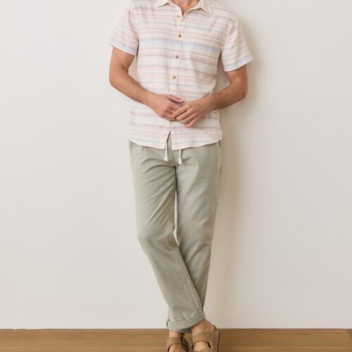 Stretch Selvage Short Sleeve Shirt