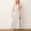 Jade Button Through Skirt