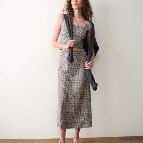 Avery Hemp Midi Skirt