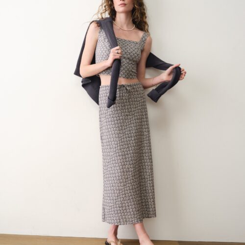 Avery Hemp Midi Skirt