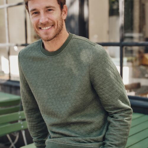 Corbet Quilted Crewneck