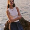 Lexi Rib High Neck Tank