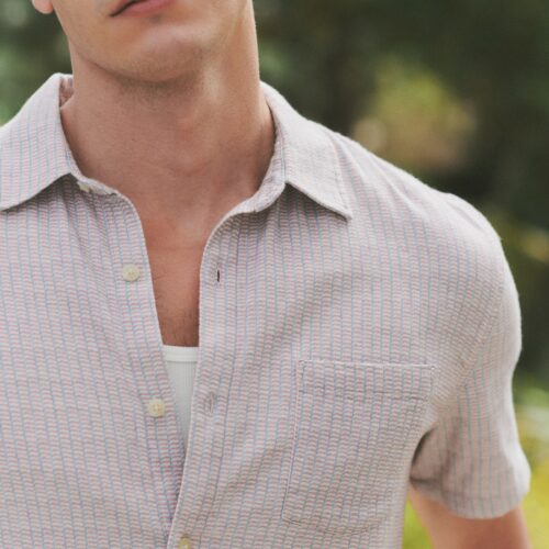 Stretch Selvage Short Sleeve Shirt
