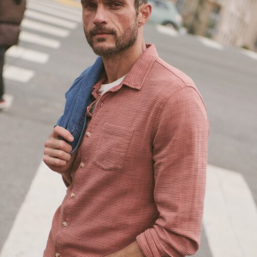 Stretch Selvage Long Sleeve Shirt