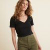 Classic V-Neck Tee in Black