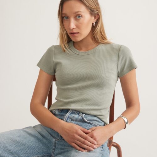 Lexi Rib Sun-In Crew Tee